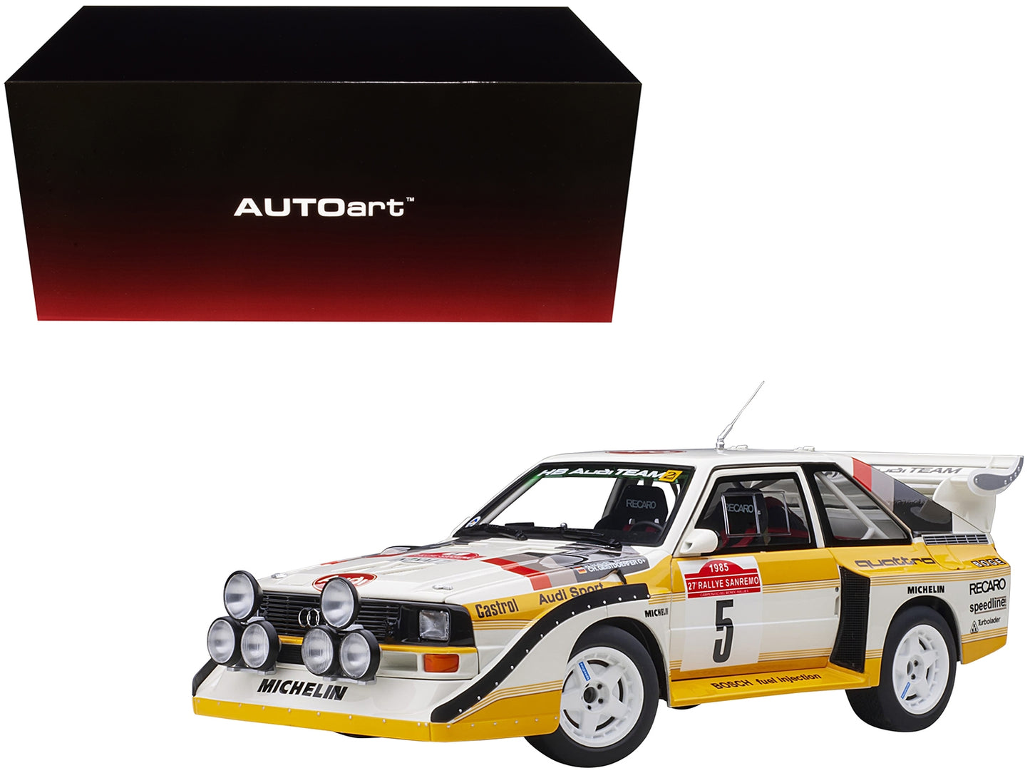 1985 Audi S1 San Remo Rally (Roehrl-Geistdoerfer)